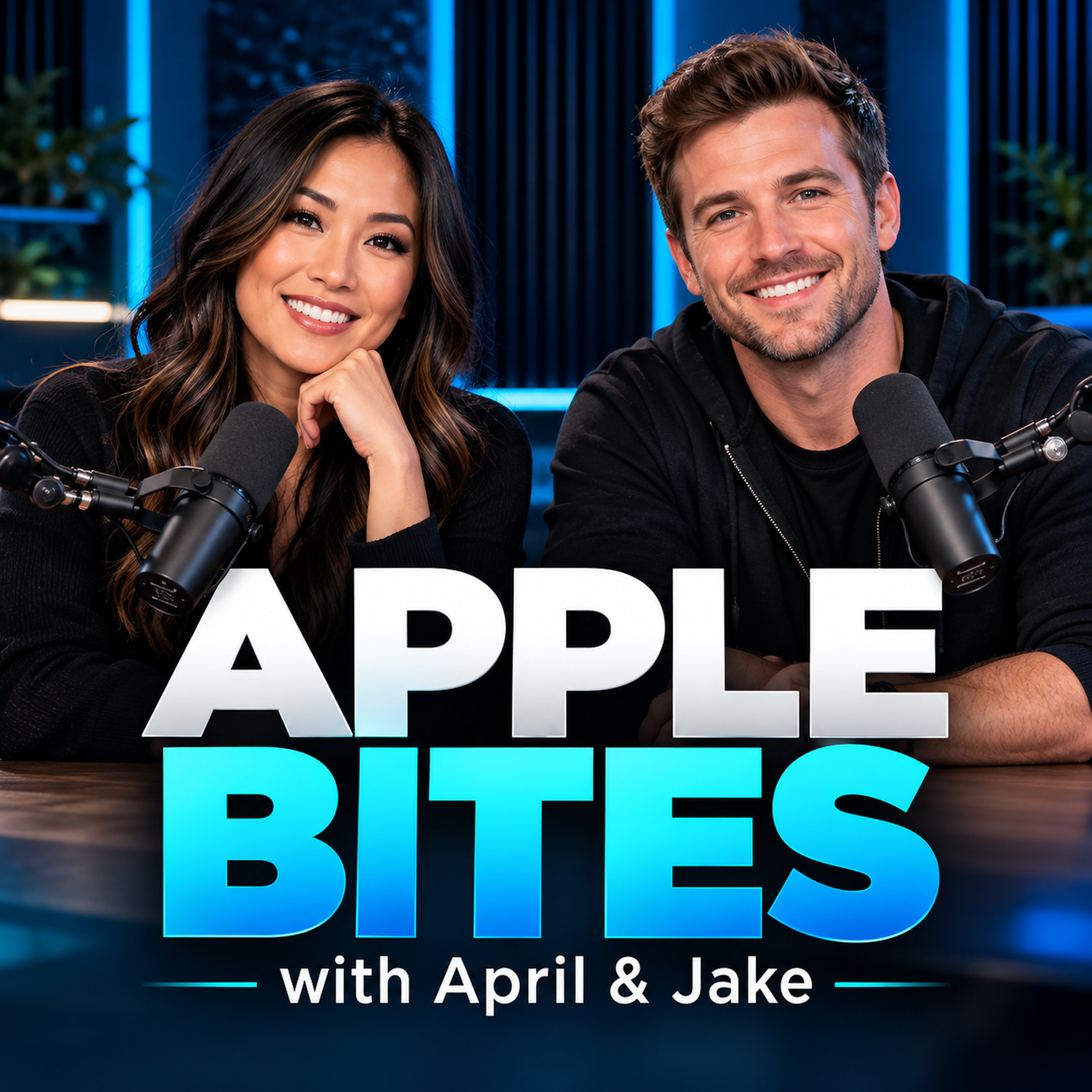 Apple Bites podcast cover showing April and Jake